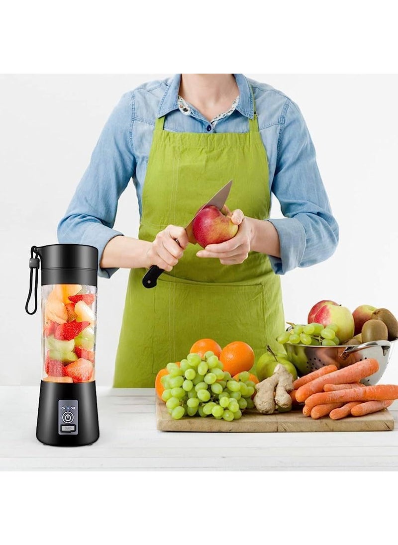 DISH DWELL 6 Blade Usb Juicer BottlePortable Usb Juicer Machine Electric Usb Juice Maker Mixer Bottle Blender Grinder Mixer6 Blades Rechargeable Bottle Shake Fruit Vegetable Juicer Mixer 1PC