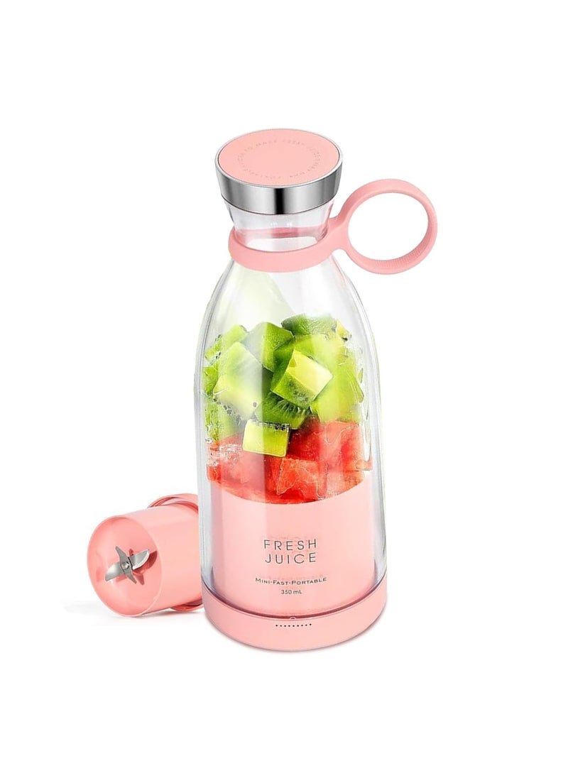 PurelyCart USB Rechargeable Mini Juicer Blender Portable Juicer Bottle Electric Fruit Juice Maker Machine Personal Size Juicer Bottle Blender Grinder Mixer for Juices Shakes and Smoothies 1PC