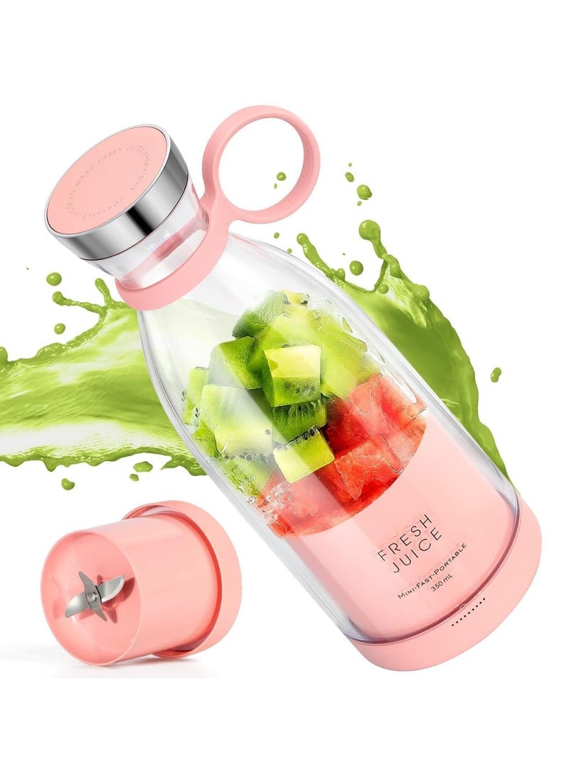 PurelyCart USB Rechargeable Mini Juicer Blender Portable Juicer Bottle Electric Fruit Juice Maker Machine Personal Size Juicer Bottle Blender Grinder Mixer for Juices Shakes and Smoothies 1PC