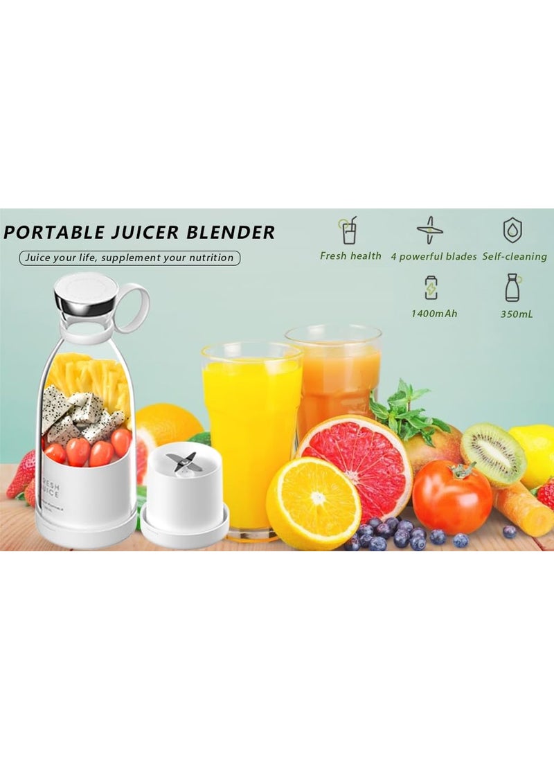 PurelyCart USB Rechargeable Mini Juicer Blender Portable Juicer Bottle Electric Fruit Juice Maker Machine Personal Size Juicer Bottle Blender Grinder Mixer for Juices Shakes and Smoothies 1PC