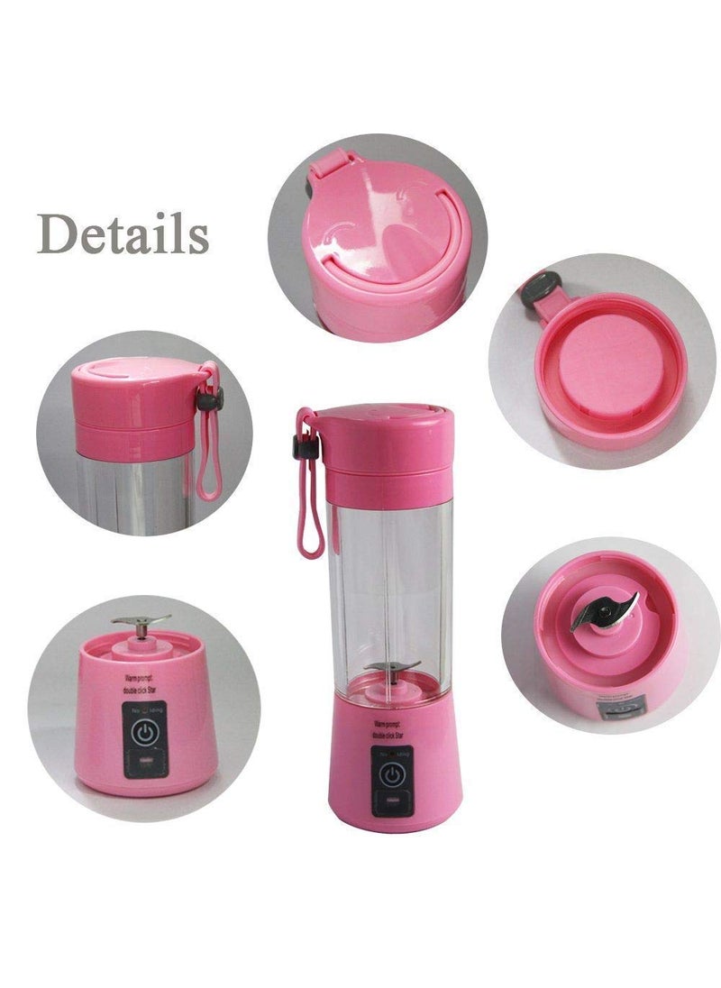 APPETINA 4 Bled Rechargeable Portable Electric USB Juicer Bottle Blender for Making Juice Travel Juicer for Fruits and Vegetables Fruit Juicer for All Fruits Juice Maker Machine Multi Colour