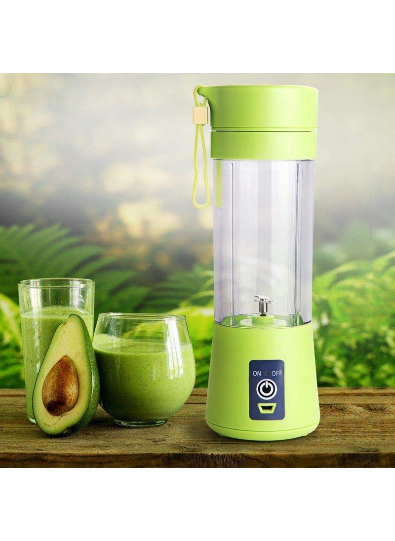 APPETINA 4 Bled Rechargeable Portable Electric USB Juicer Bottle Blender for Making Juice Travel Juicer for Fruits and Vegetables Fruit Juicer for All Fruits Juice Maker Machine Multi Colour