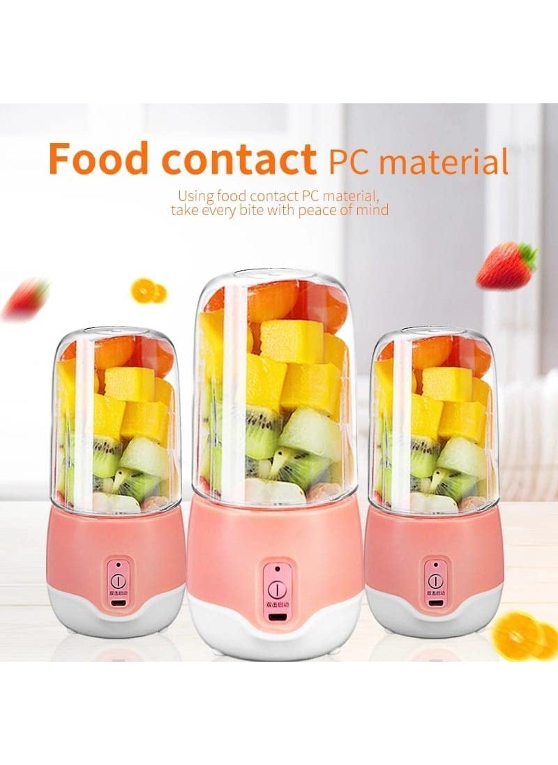 ALPHAven Portable Blender Personal Size Eletric USB Juicer Cup Fruit Smoothie Baby Food Mixing Machine with Updated 4 BladesMagnetic Secure Switch for Superb Mixing