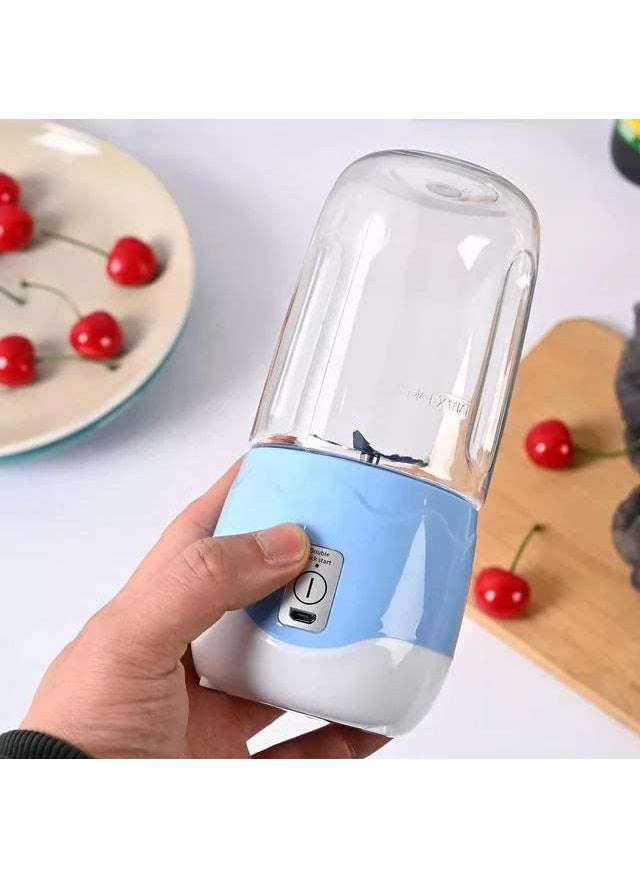 DIOXIT Portable Electric Mini Juice Maker Blender Grinder Mixer USB Rechargeable Mini Juicer Blender for Smoothies Juice and Shakes with 4 Powerful Blades
