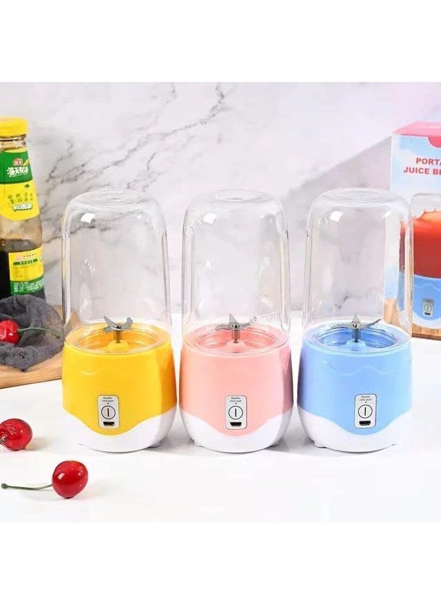 DIOXIT Portable Electric Mini Juice Maker Blender Grinder Mixer USB Rechargeable Mini Juicer Blender for Smoothies Juice and Shakes with 4 Powerful Blades