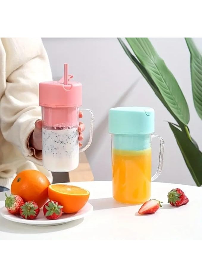 Asthi Electric Blender Cup Fruit Juice Mixer Portable Lightweight Water Bottle Juicer Electric Smoothie Blender Fruit Food Portable Blender Electric JuicerMulticolor 1PC