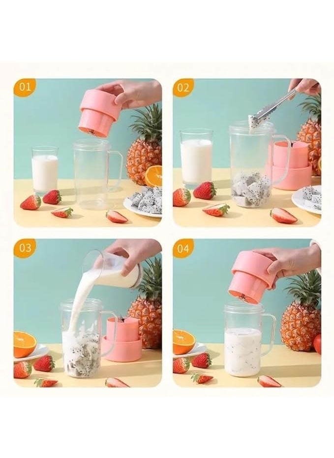 Asthi Electric Blender Cup Fruit Juice Mixer Portable Lightweight Water Bottle Juicer Electric Smoothie Blender Fruit Food Portable Blender Electric JuicerMulticolor 1PC