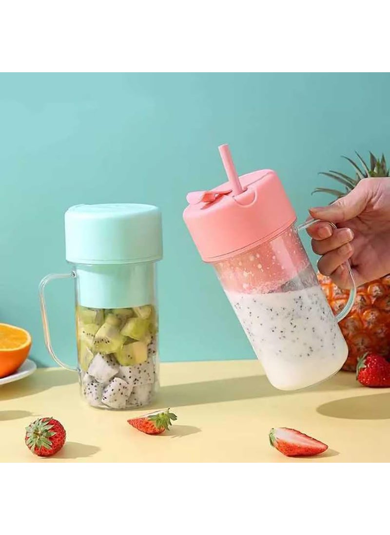 Asthi Electric Blender Cup Fruit Juice Mixer Portable Lightweight Water Bottle Juicer Electric Smoothie Blender Fruit Food Portable Blender Electric JuicerMulticolor 1PC