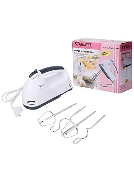 ABR Mall 7Speed Electric Hand Mixer 260W Portable Food Mixer for Baking Cooking Includes Whisk Beater Attachments Ergonomic Design Easy to Clean