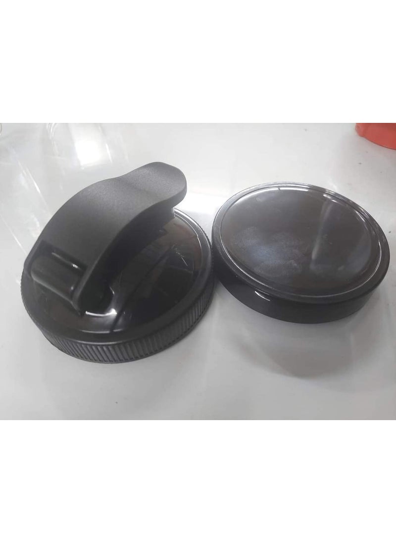 Rotomix Bullet Jar for Mixer Grinder Combo of 2 Jars 530 ML 350 ML with Gym Sipper Cap ABS Transparent Plastic Mixer Juicer Jar