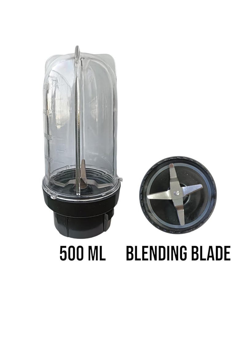Kitchen Galaxy Mixer Jar Big with Blending Blade The Universal Spare Parts Enhance Your Blending Experience with a Versatile Mixer Jar 500ml