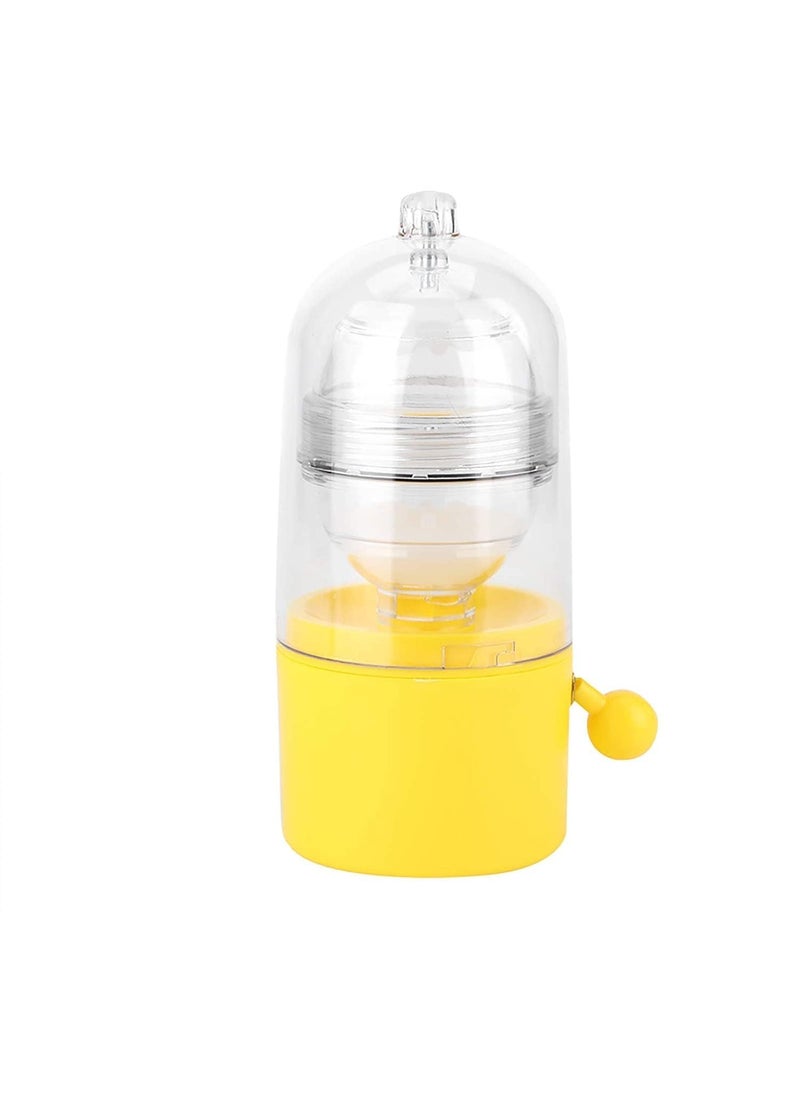 SHREESAMP Egg Scrambler in Shell Manual Egg Shakers Egg Spinner for Hard Boiled Eggs Golden Egg Homogenizer Maker Eggs Yolk White Mixer Spinner Kitchen Gadgets Egg Pudding Maker
