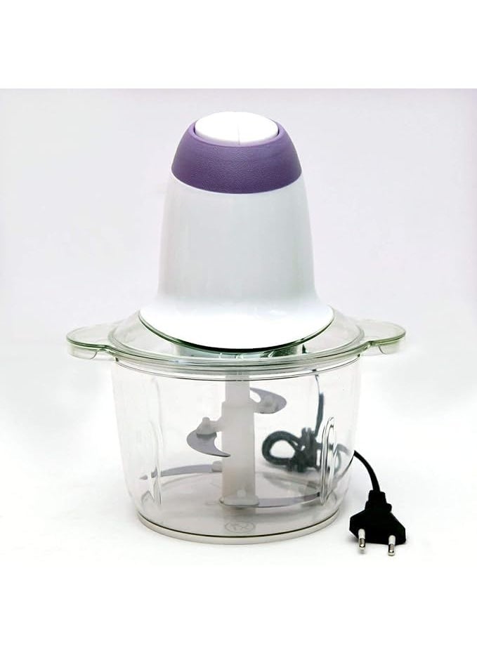 DORATIK Electirc Chopper for Kicthen Meat Grinders 2 Speed Modes One Touch Operation 304 Stainless Steel Bowl Food Processor with Egg Beater Vegetables Meat Onion Fruit Nuts Chopper