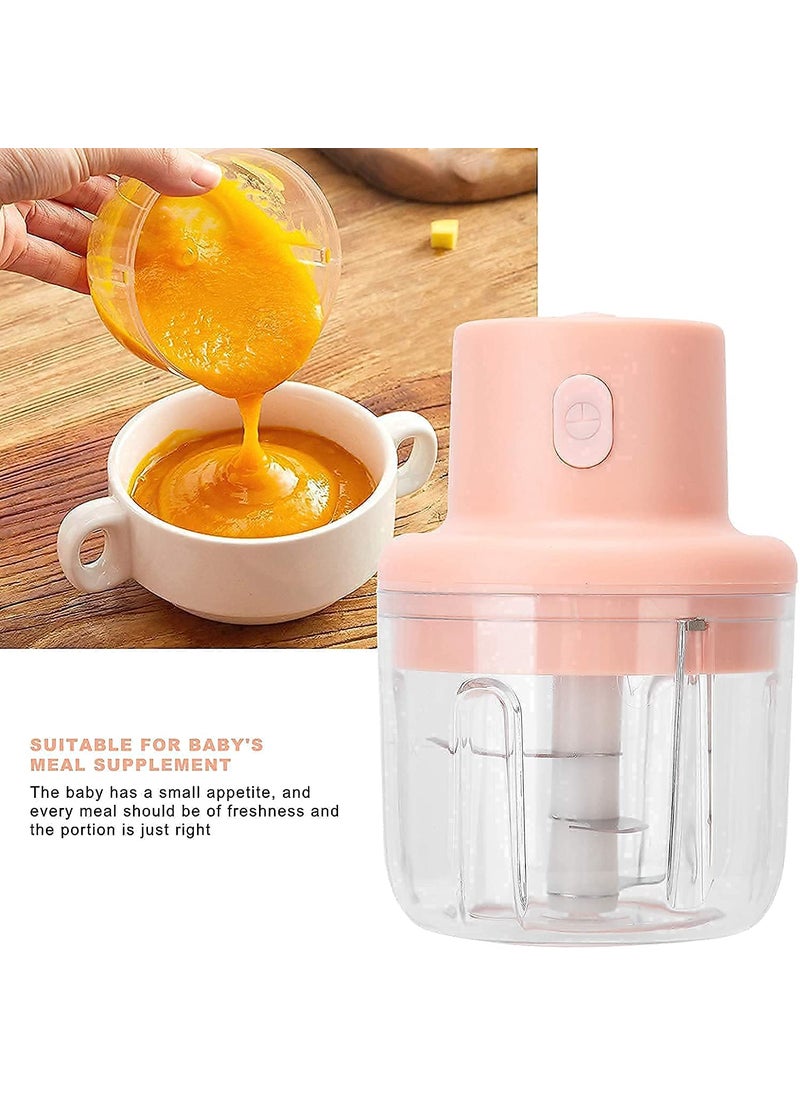 Atrangi Portable Electric Vegetable Chopper Garlic Blender Wireless USB Charging Waterproof