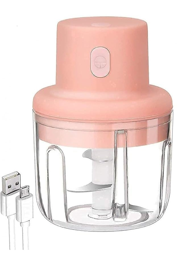 Atrangi Portable Electric Vegetable Chopper Garlic Blender Wireless USB Charging Waterproof