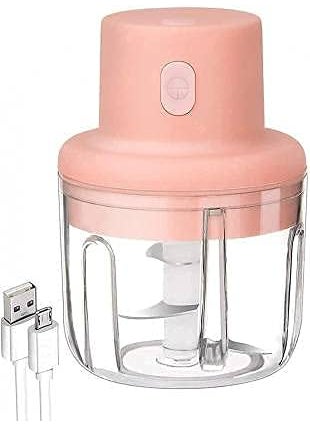 Nurev Enterprise Portable USB Rechargeable Electric Chopper 250 ml Pink 45 Watts