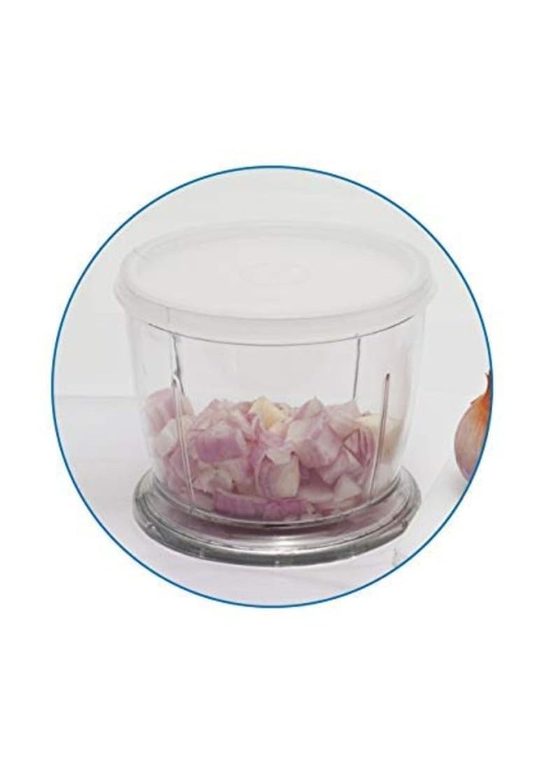 Exxelo Presents a versatile 250watt mini vegetable chopper with a 500 ml capacity