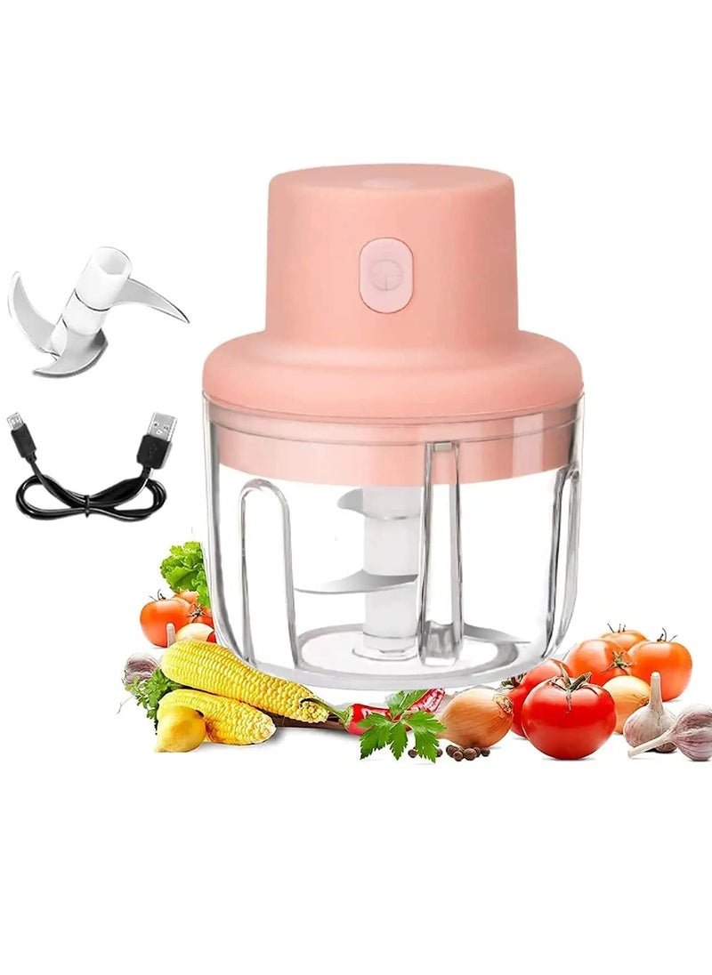 SIEGRO Portable USB Rechargeable Electric Fruit Vegetable Onion Garlic Cutter Food Speedy Chopper Slicer Food Processor
