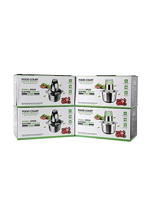 NESTIC 2 Speeds Electric Meat Chopper Vegetable Grinder Mincer Food Processor Cutter Slicer 304 Stainless Steel 220V 3L 400W