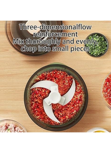 KEYMAX Wireless Portable Food Chopper for MeatGarlicGingerChiliOnions Electric Vegetable Fruit Chopper Wireless Vegetable Chopper With USB Charging Color White