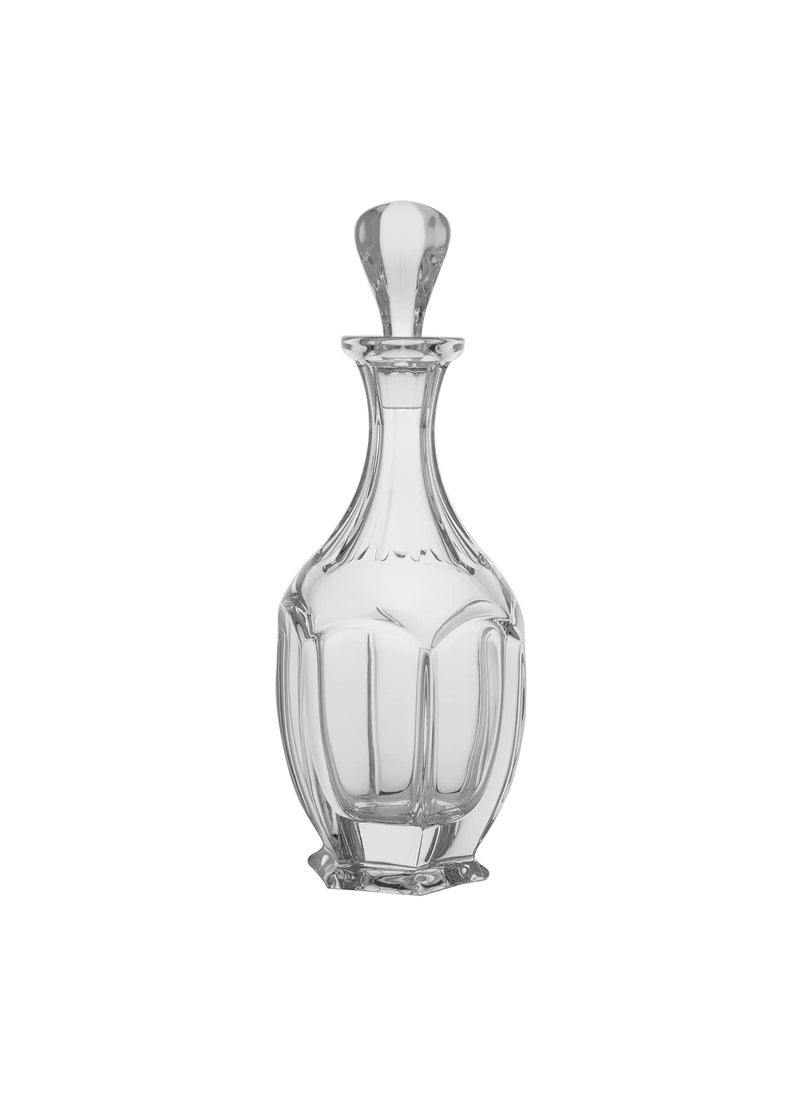 PURE HOME LIVING Handcrafted in Czech Republic Made of Crystal Glass Clear Safari Decanter 610 ML 1 Piece