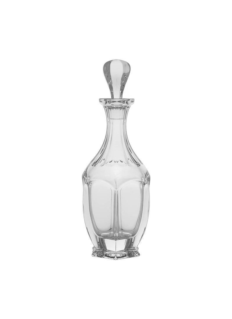 PURE HOME LIVING Handcrafted in Czech Republic Made of Crystal Glass Clear Safari Decanter 610 ML 1 Piece