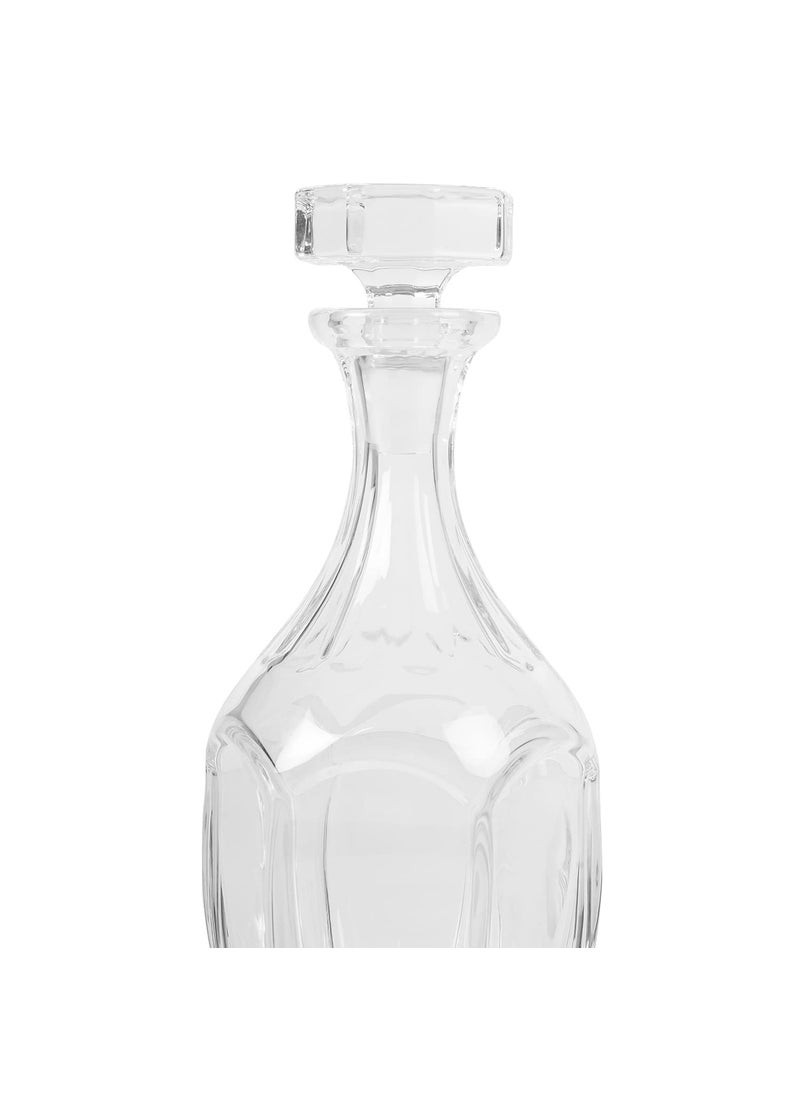 PURE HOME LIVING Handcrafted in Czech Republic Made of Crystal Glass Clear Safari Decanter 610 ML 1 Piece