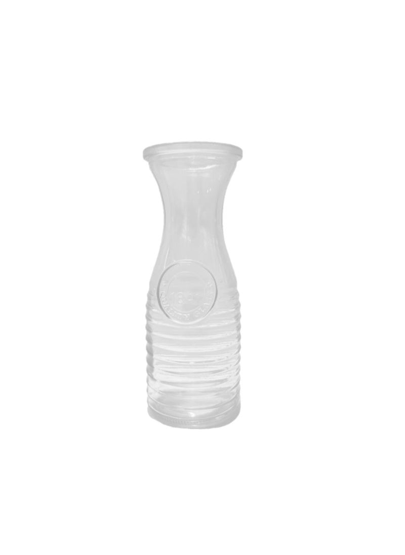 Prokitchen Glass Juices Decanter 250 ML Set of 2 for Juice Water Milk Tea Transparent Decanter