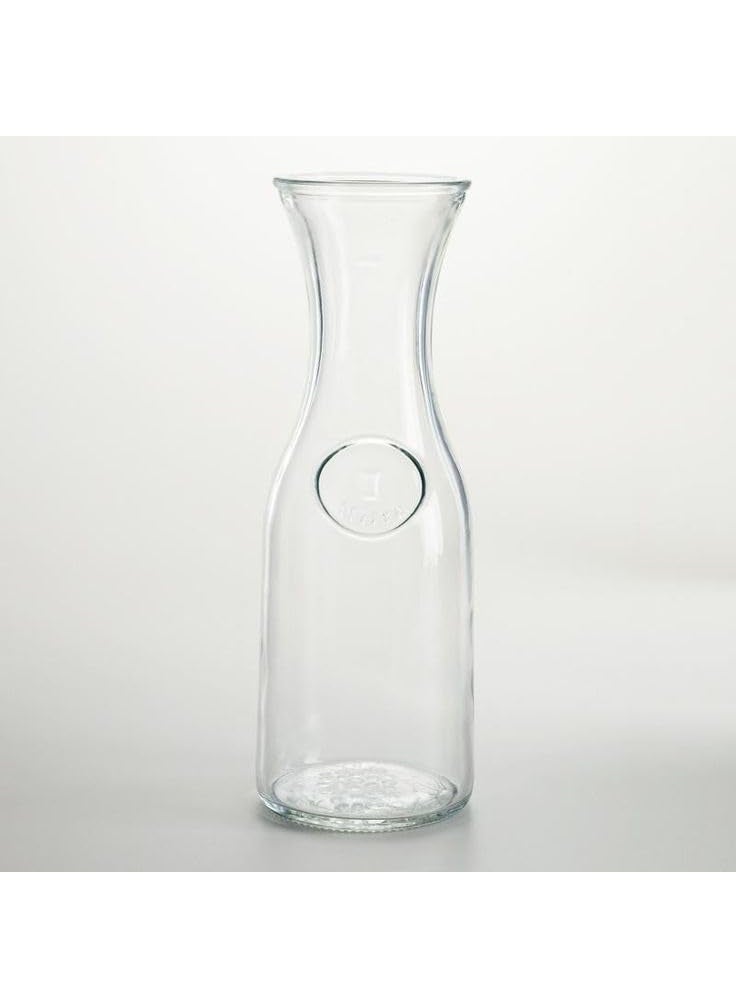 Prokitchen Glass Juices Decanter 250 ML Set of 2 for Juice Water Milk Tea Transparent Decanter