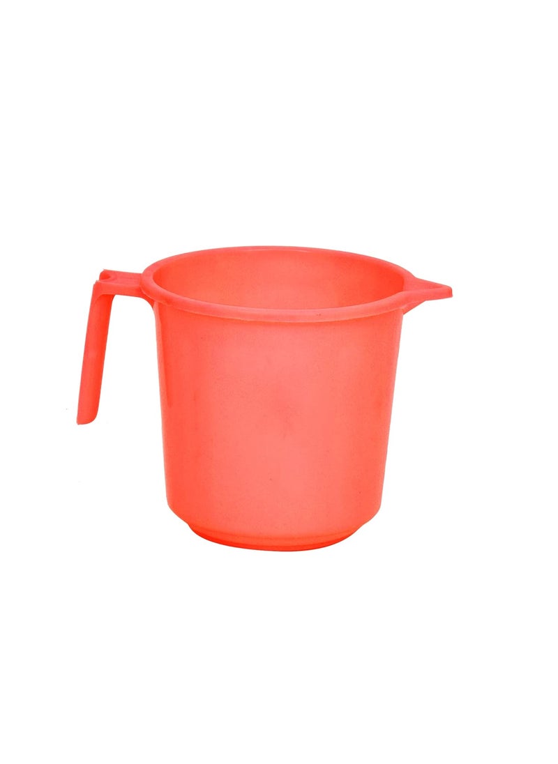 Aayushi Unbreakable Set of 2 Bathroom Bucket Free Mug First Grade Plastic19 L Orange