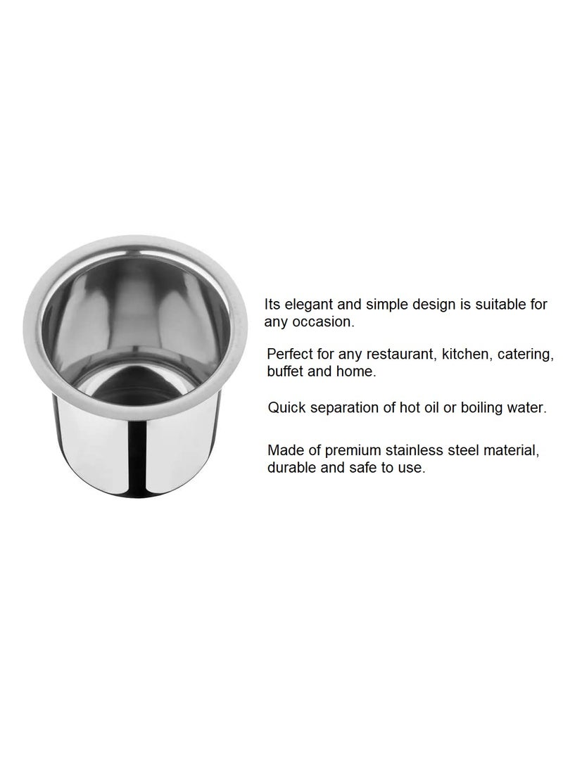 Bartan Star Stainless Steel Deep Gunj for Milk Water 1 Litre 2 Litre