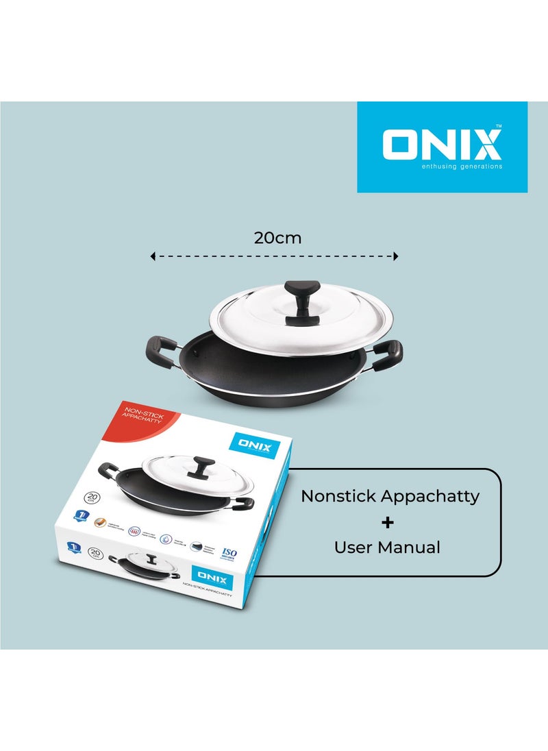 ONIX enthusing generations Onic Aluminium Non Stick Appachatty 20 cm Grey