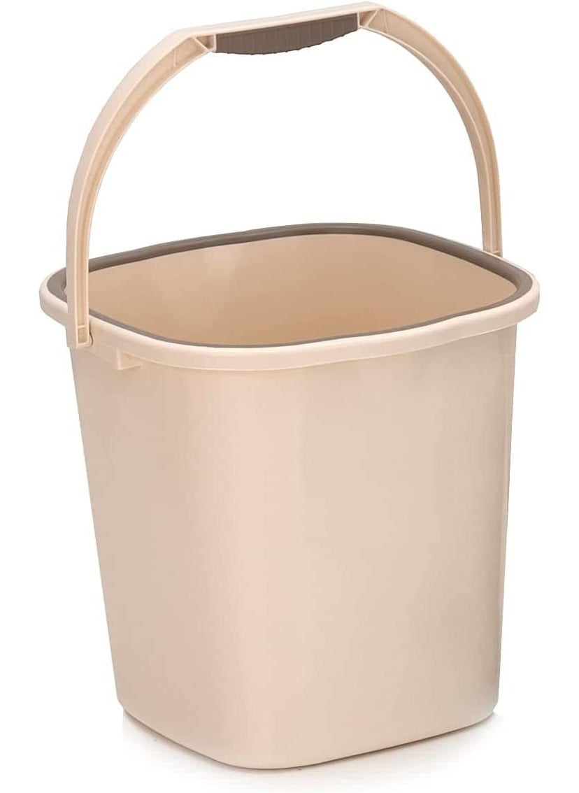 LANKESH ENTERPRISE Strong Plastic Rimmy Bucket Mug Bathroom Set for Kitchen Bathroom Grey 18 Liter