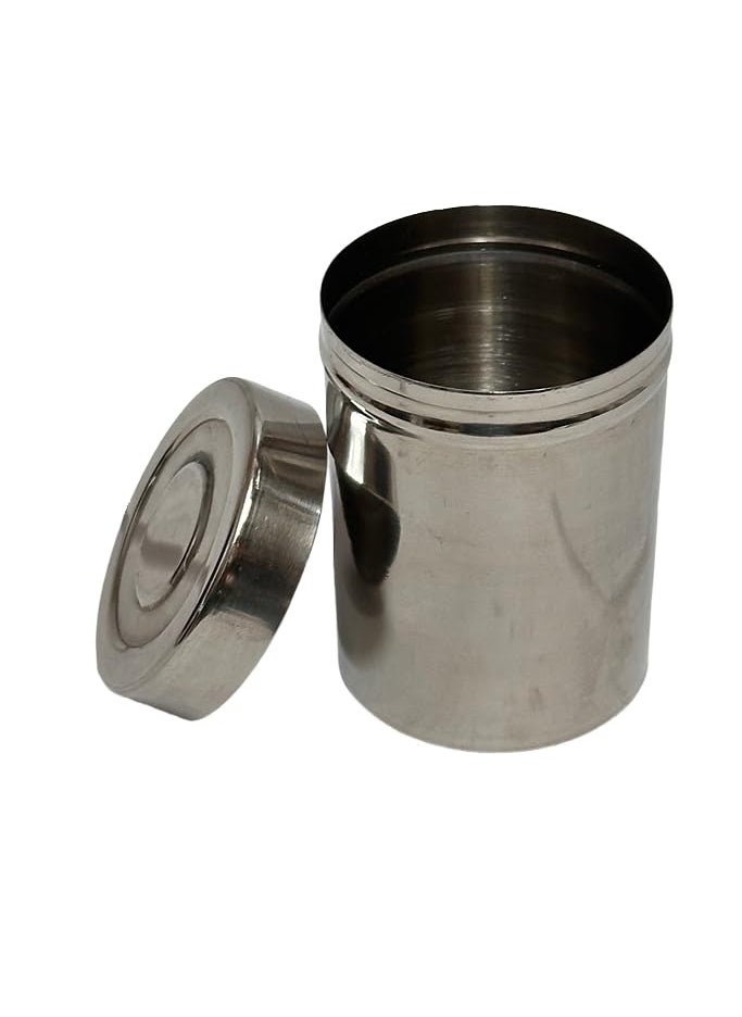 Dynore Stainless Steel 12 Pcs Multipurpose Spice small Storage Container Kitchen Masala Storage Container Set 80 ml Each Container
