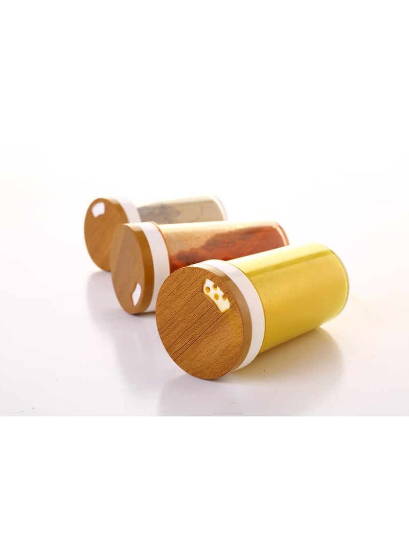 MM KART 360 Degree Revolving Plastic Pieces Spices RackHolder Set Multipurpose Revolving Spice Rack Spice Jars Storing SpicesCountertop Spice Organizer 8 PCS Spice Rack