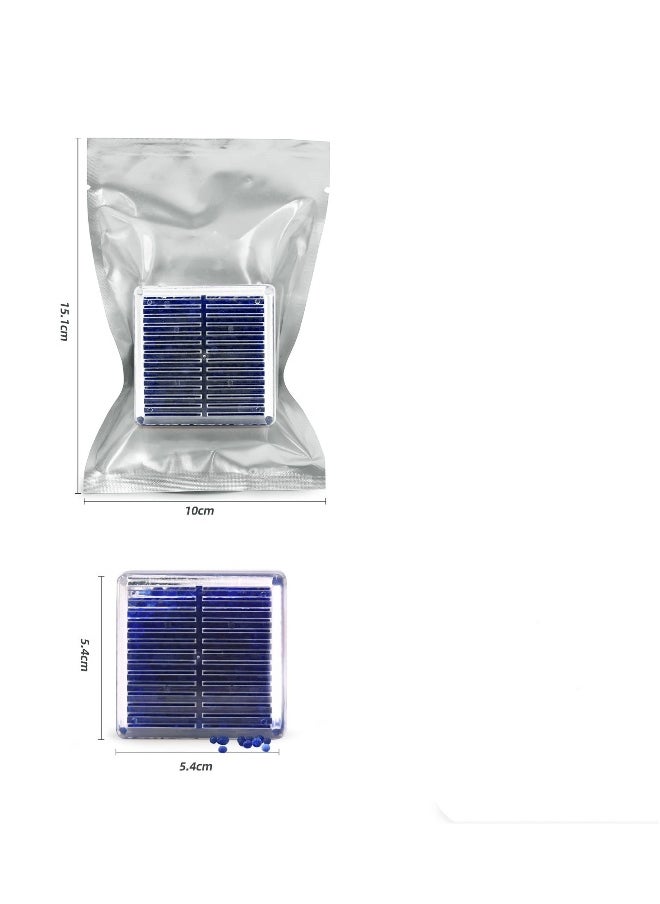 SYOSI Indicating Silica Gel Desiccant, ABS Box Desiccant 65g Reusable Silica Gel Desiccant for Car, Closet, Cabinet, Bag, Storage Box (6 Packs, Blue)