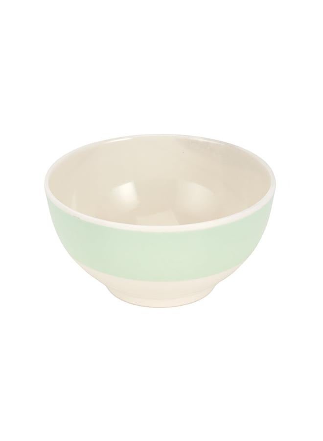 Royalford 32Pc Melamine Dinner Set ,break resistant ,freezer safe and Top Rack Dishwasher Safe Green and White 10inch