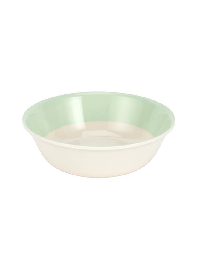 Royalford 32Pc Melamine Dinner Set ,break resistant ,freezer safe and Top Rack Dishwasher Safe Green and White 10inch