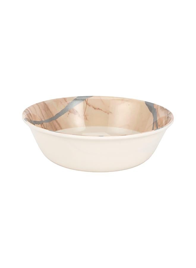 Royalford 32Pc Melamine Dinner Set ,break resistant ,freezer safe and Top Rack Dishwasher Safe Beige & Brown 10inch
