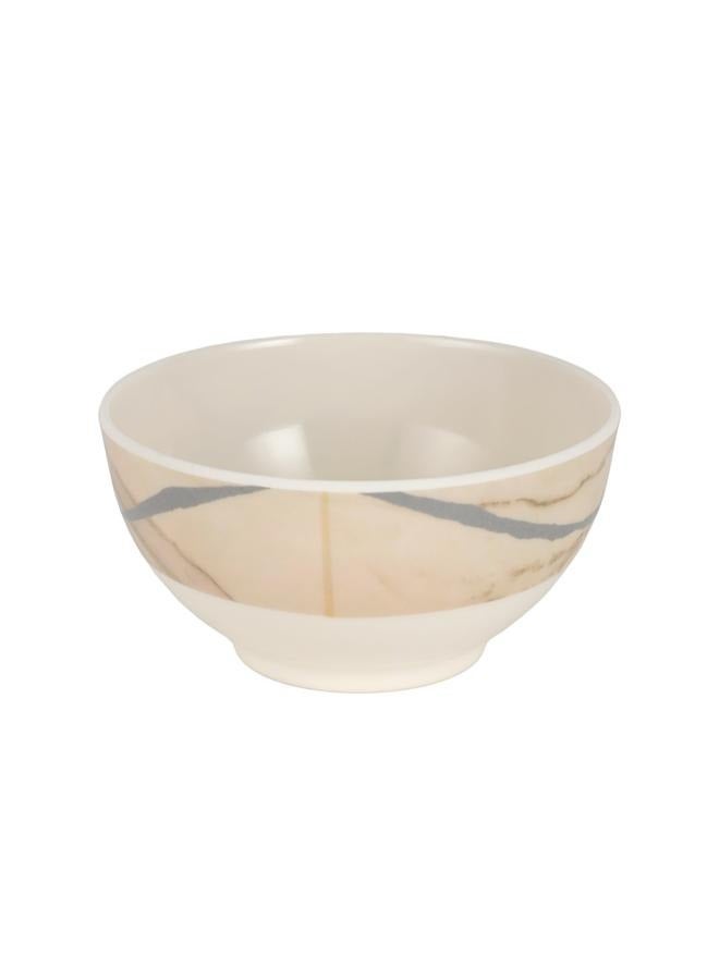 Royalford 32Pc Melamine Dinner Set ,break resistant ,freezer safe and Top Rack Dishwasher Safe Beige & Brown 10inch
