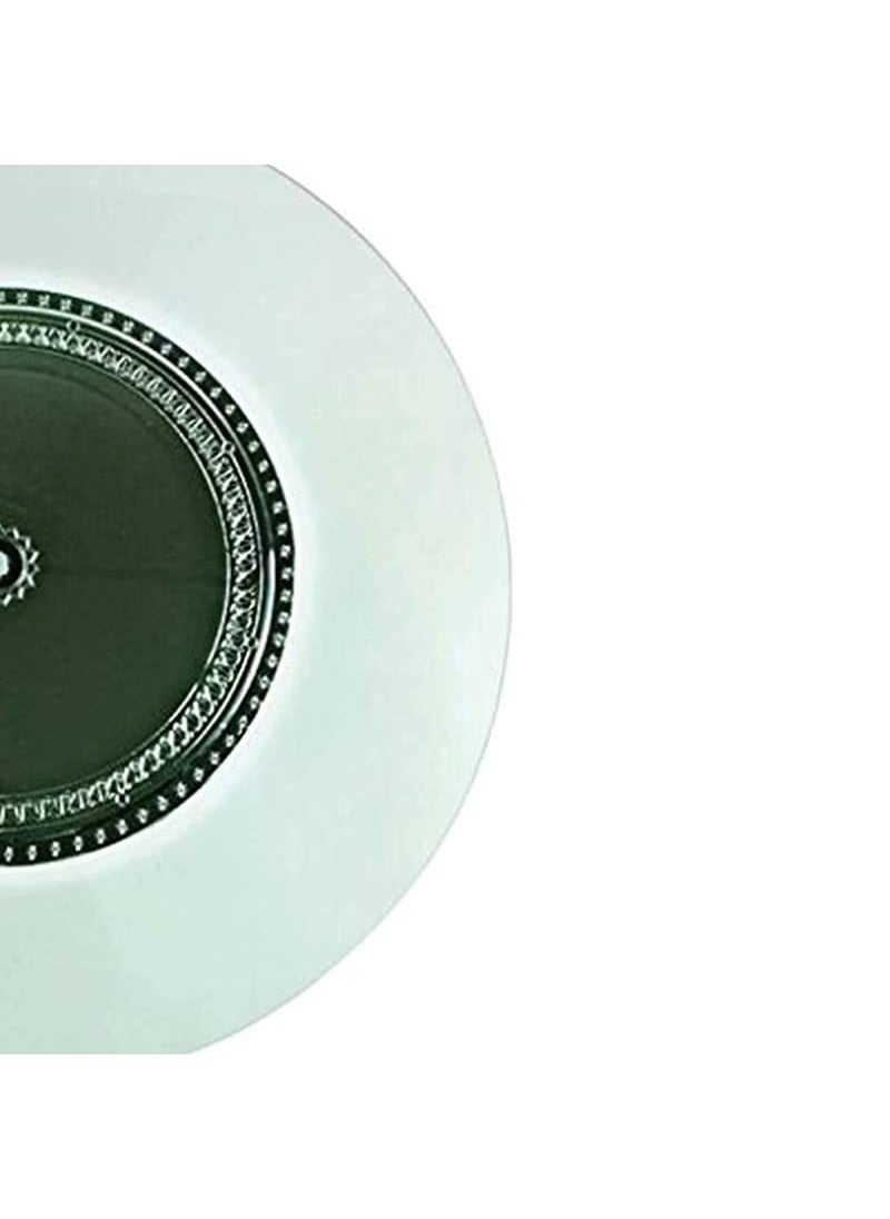 appeasy Revolving Turntable Serving Tray Revolving Tray for Dining Table Lazy Susan Revolving Toughened Glass Dining Table Centerpiece with Revolving disc Round18 Inches Orignal