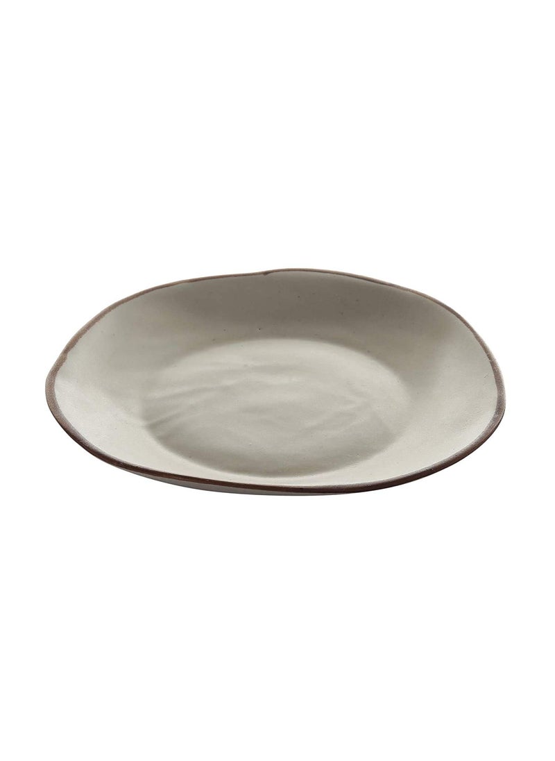 Miah Decor Microwave Safe Freezer Safe Dishware Safe Stoneware Md296 Handcrafted Ceramic Matt Finish Platter 8 Inch Multicolor