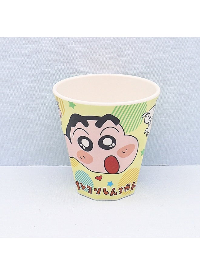 Crayon Shin-chan Cute Kids Dinnerware Set small size-yellow crayon small new cup