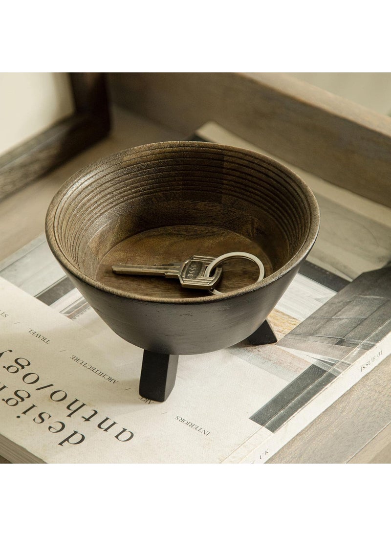 Ellementry Orbis Tri Legged Small Round Bowl Multipurpose Serving Serveware Snacks Salad Bowls Nut Bowlfor Home Kitchen
