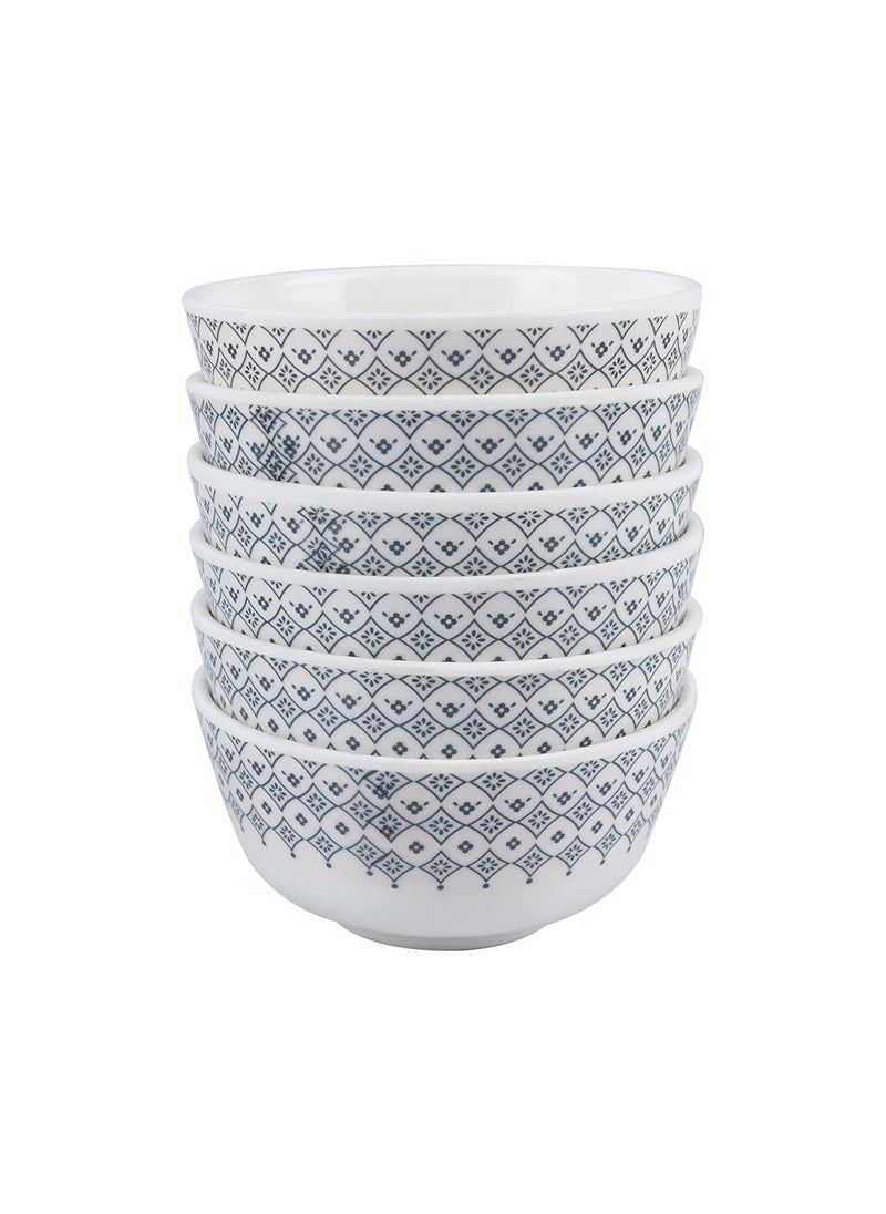 Market99 White Melamine Round Shape Morracon Soup Bowl 250ml Serving Bowl for Soup Pasta and Oatmeal B Small Serving Bowl for Dining Table White 250 Ml