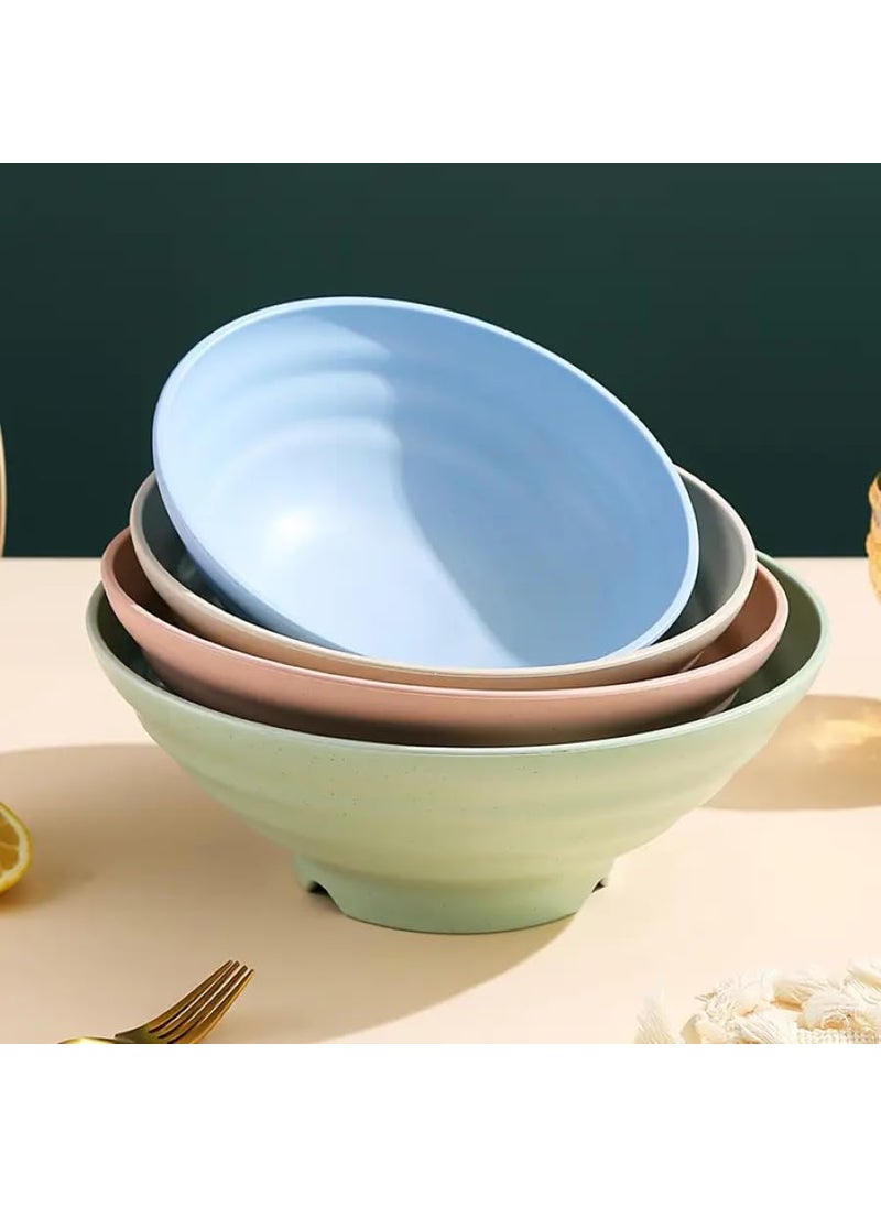 FLOXIT Serving Bowls Set of 6 Unbreakable Sturdy DropResistant Dinnerware for Soup Salad and Snacks BPAFree Lightweight Unbreakable Microwave and Dishwasher Safe Bowl Set Green