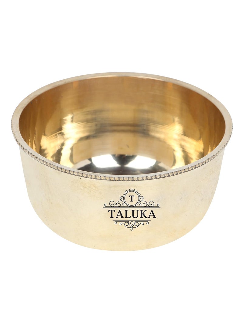 Taluka 4 x 2 Inches Approx Brass Round Bowl Katori Serving Purpose Brass Serveware Home Hotel Good Health Benefits