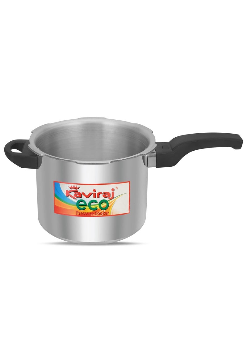 Kaviraj Eco 5L Pressure Cooker Aluminium Cooker with Outer Lid With Induction Base