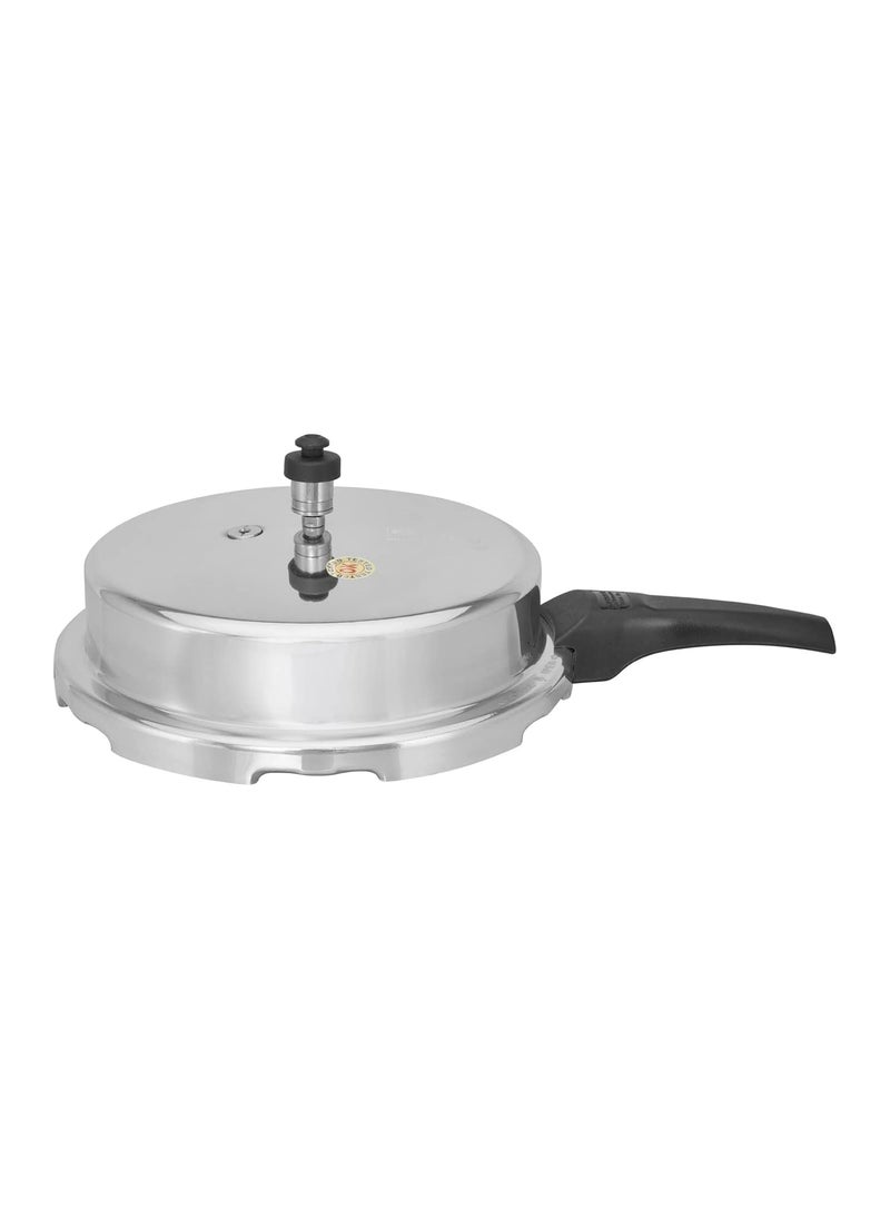 Kaviraj Friendly Aluminium Induction base Pressure Cooker with Outer Lid Gas Compatible for Healthy Cooking 2 Ltrs