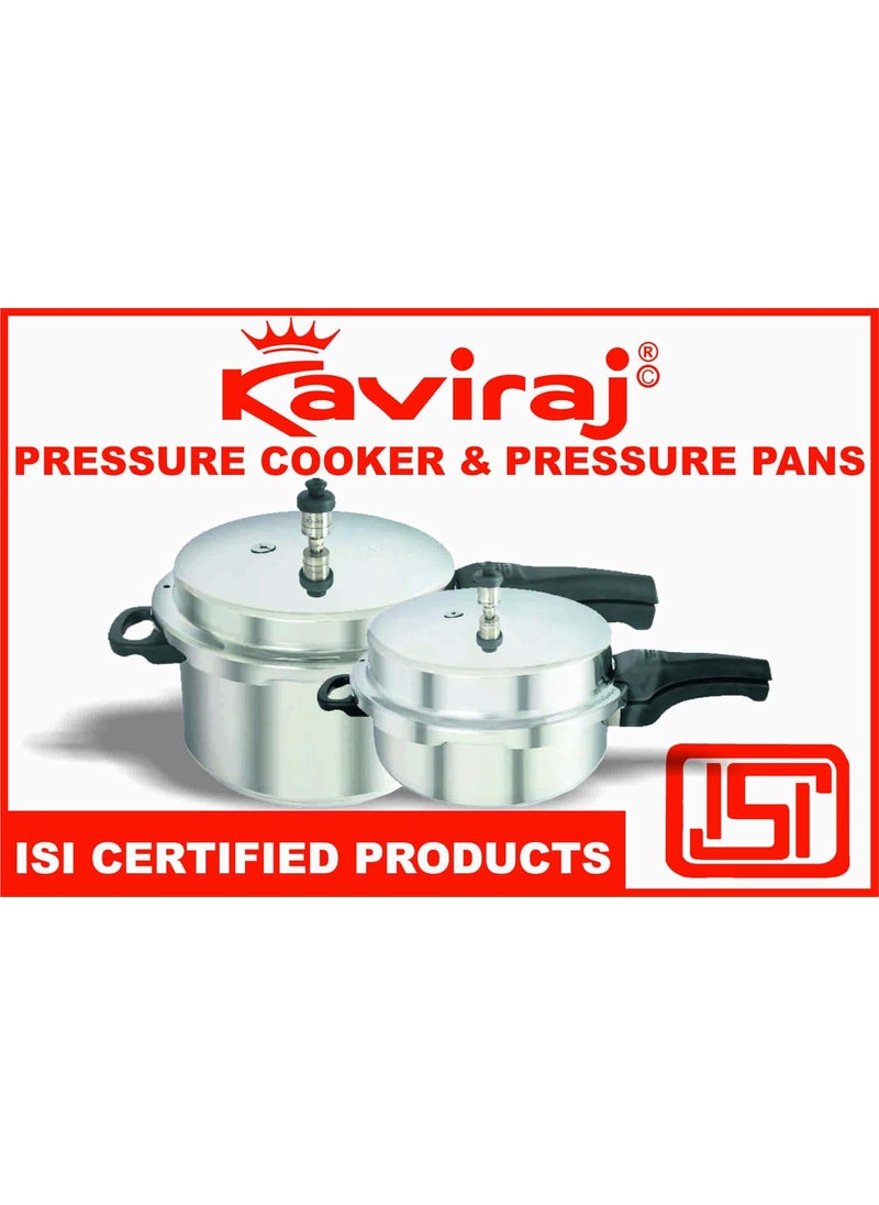 kaviraj Friendly Aluminium 12 Ltrs Pressure Cooker Friendly
